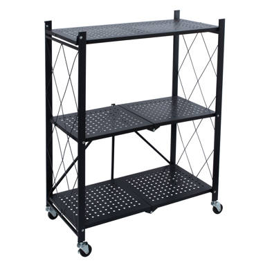 Rebrilliant Liyah 27.95 W Shelving Unit with Wheels Wayfair